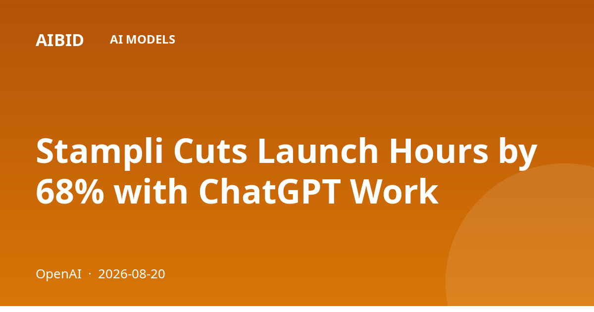 Stampli Cuts Launch Hours by 68% with ChatGPT Work