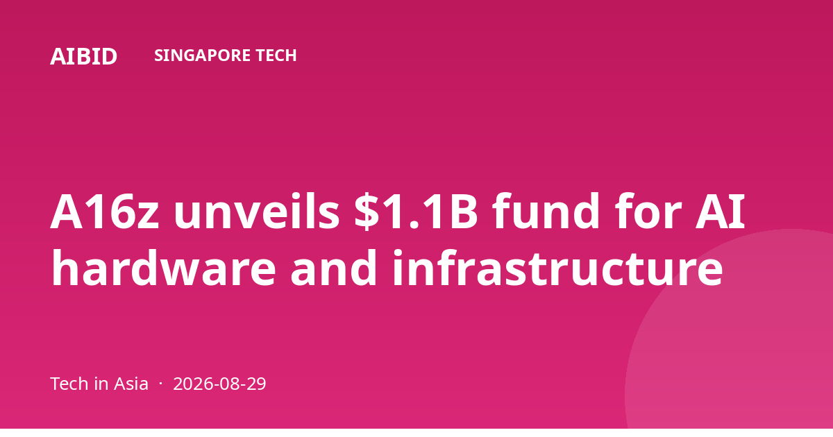 A16z unveils $1.1B fund for AI hardware and infrastructure